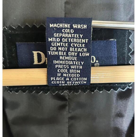 Vintage Denim & Co Black Leather Suede Fringe Jacket Western Boho Size 1X - Picture 6 of 6